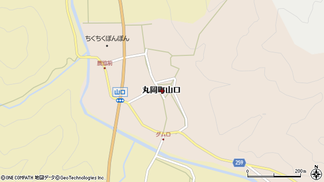 〒910-0203 福井県坂井市丸岡町山口の地図