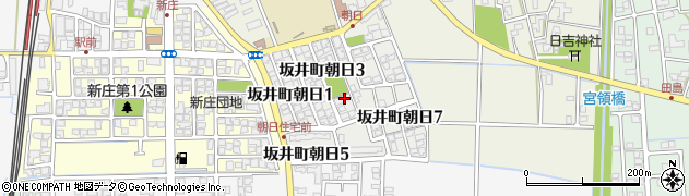 福井県坂井市坂井町朝日周辺の地図