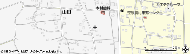 茨城県古河市山田482周辺の地図