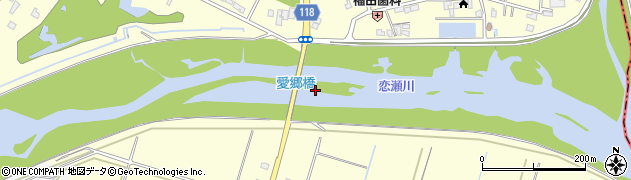 愛郷橋周辺の地図