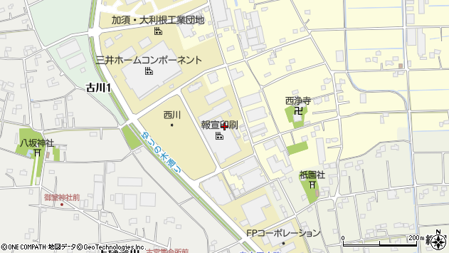 〒349-1158 埼玉県加須市新利根の地図
