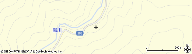 白骨温泉線周辺の地図