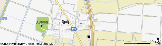 茨城県下妻市亀崎周辺の地図