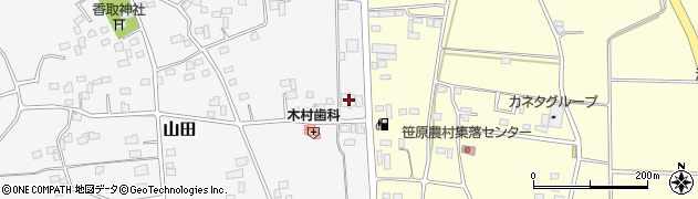 茨城県古河市山田322周辺の地図
