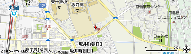 坂井市　坂井児童センター周辺の地図