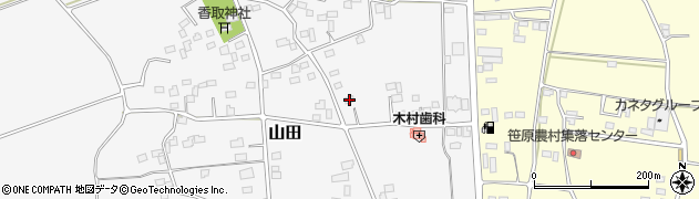 茨城県古河市山田487周辺の地図