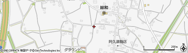 茨城県古河市葛生周辺の地図