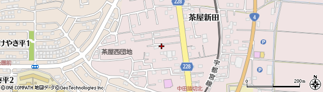 茨城県古河市茶屋新田442周辺の地図