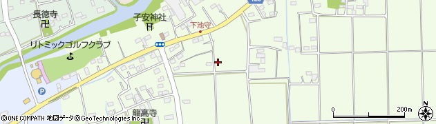 埼玉県行田市下池守周辺の地図