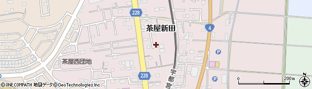 茨城県古河市茶屋新田256-24周辺の地図