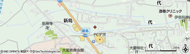 埼玉県熊谷市新島197周辺の地図