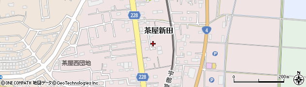 茨城県古河市茶屋新田256-23周辺の地図