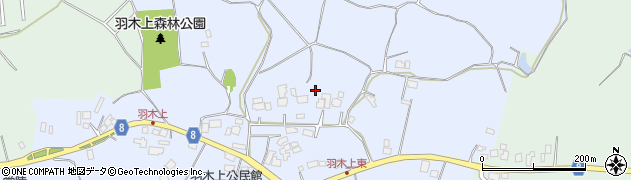 茨城県小美玉市山野周辺の地図