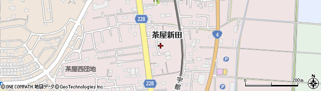 茨城県古河市茶屋新田256-22周辺の地図