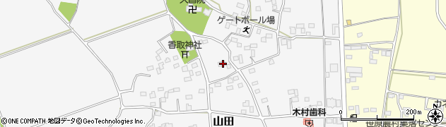 茨城県古河市山田248周辺の地図