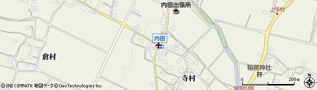 内田周辺の地図
