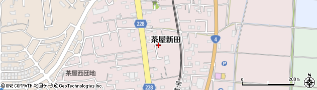 茨城県古河市茶屋新田256-20周辺の地図