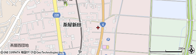 茨城県古河市茶屋新田265周辺の地図