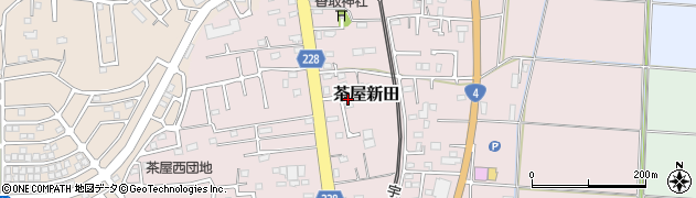 茨城県古河市茶屋新田256-19周辺の地図