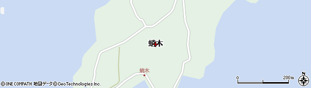 島根県隠岐の島町（隠岐郡）蛸木周辺の地図