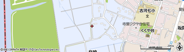 茨城県古河市鳥喰周辺の地図