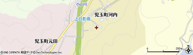 埼玉県本庄市児玉町河内72周辺の地図