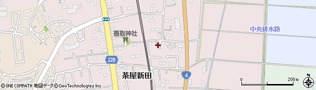 茨城県古河市茶屋新田236周辺の地図