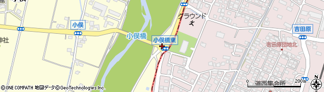 小俣橋東周辺の地図