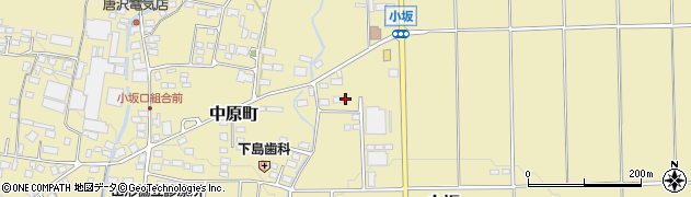 長野県山形村（東筑摩郡）新町周辺の地図