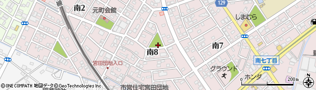 宮田3号公園周辺の地図