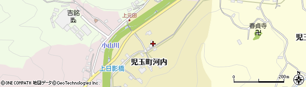 埼玉県本庄市児玉町河内34周辺の地図