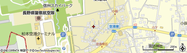 長野県松本市空港東周辺の地図