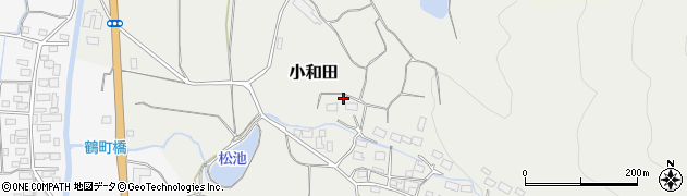茨城県つくば市小和田周辺の地図