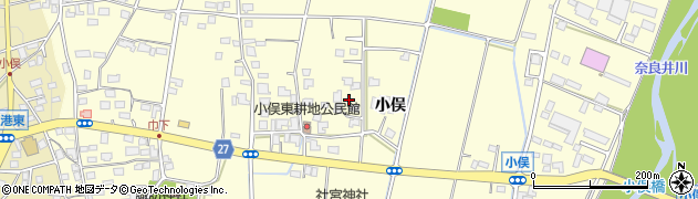 長野県松本市笹賀小俣周辺の地図