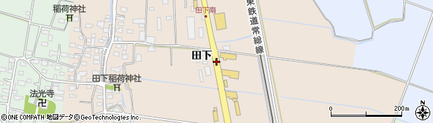 茨城県下妻市田下周辺の地図