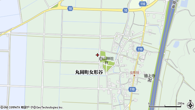 〒910-0211 福井県坂井市丸岡町女形谷の地図