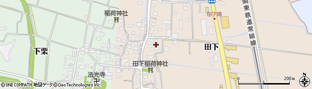 茨城県下妻市田下158周辺の地図