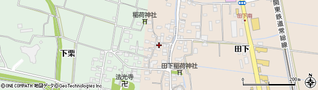 茨城県下妻市田下540周辺の地図