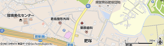 熊谷市肥塚駐車場周辺の地図