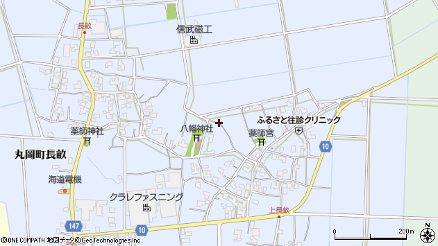 〒910-0273 福井県坂井市丸岡町長畝の地図
