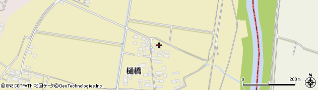 茨城県下妻市樋橋周辺の地図