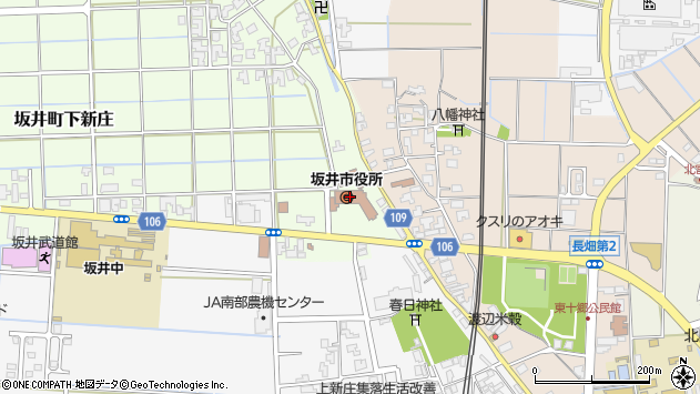 〒910-0200 福井県坂井市（以下に掲載がない場合）の地図
