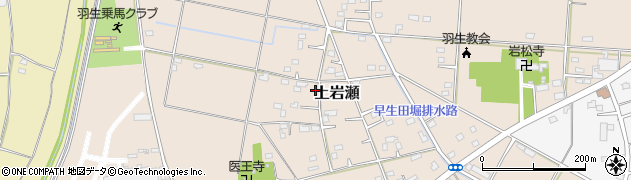 埼玉県羽生市上岩瀬周辺の地図