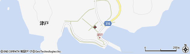 津戸簡易郵便局周辺の地図