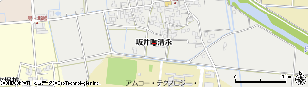 福井県坂井市坂井町清永周辺の地図
