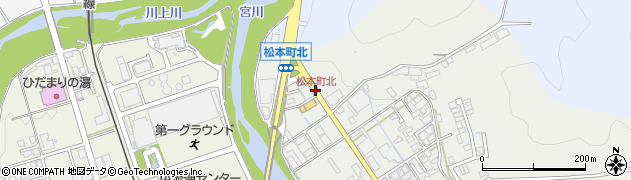 松本町北周辺の地図