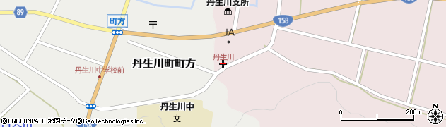 丹生川周辺の地図