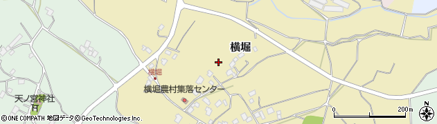 茨城県かすみがうら市横堀周辺の地図