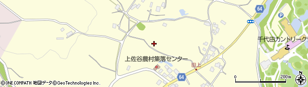 茨城県かすみがうら市上佐谷周辺の地図
