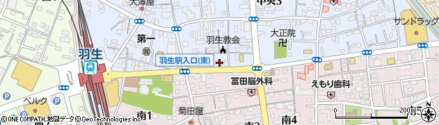 東和銀行羽生支店 ＡＴＭ周辺の地図